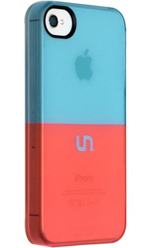 Uncommon LLC C0090-AF Sorbet Series Permafrost Deflector Hard Case for iPhone 5/5S - Retail Packaging - Robin Egg Coral