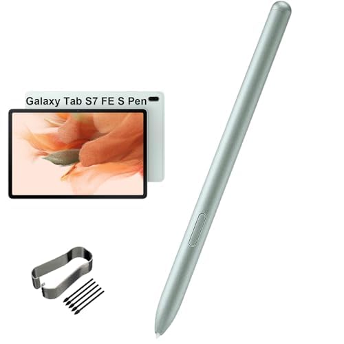 Stylet pour Samsung Galaxy Tab S7 FE idéal pour dessiner et noter en vert mystique SM-T736B
