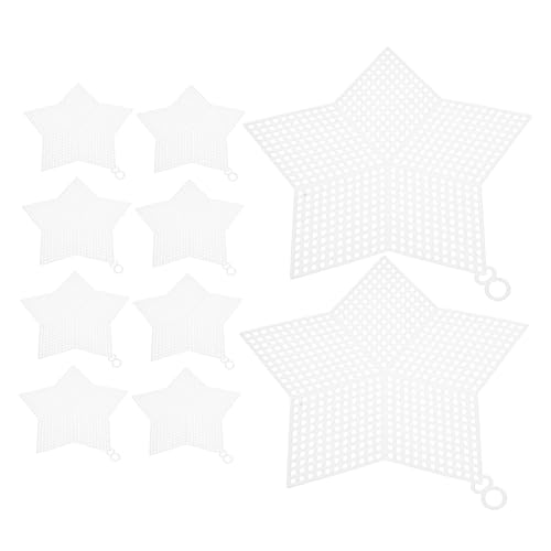 Holibanna Plastic Mesh for Bag Sewing 10pcs Mesh Sheet Canvas Sheets DIY Supplies Cross-Stitch Projects