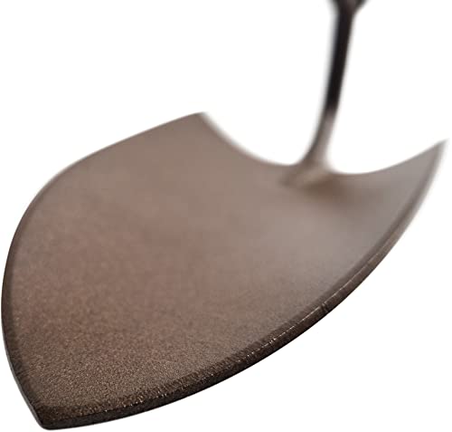 Blumenkelle Rust- Edition, extra Langer Griff aus Buchenholz, hochwertigster Kohlenstoffstahl, Made in Germany-4