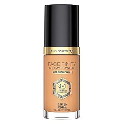 Base de Maquillaje Cremosa Max Factor Face Finity All Day Flawless 3 en 1 Spf 20 Nº N84 Soft toffee 30 ml