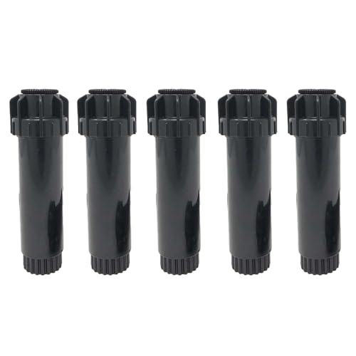 5x Irrigatore statico pop-up da 1/2' - Regolabile sino a 360° - Gittata fino a 3.7 m - Corpo 12,5 cm - Alzata 5 (5x 12A - max 3,7 mt)