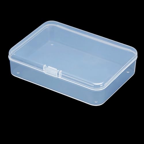 Image of 12 Pack Clear Plastic Beads Storage Containers Box (4.06 x 2.91 x 0.98 in) with Lid, Small Plastic Containers for Storage of Small Ite ms, Crafts, Jewelry, Hardware