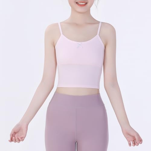 Image of Training Bras for Teens Tween Cotton Bras Kids Crop Tank Tops for 7-14 Years
