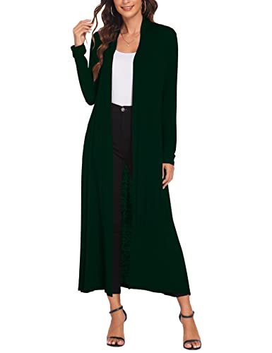 Image of Bluetime Women Floor Length Open Front Cardigan