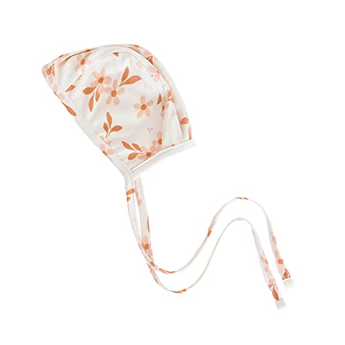 Image of Copper Pearl Baby Bonnets: Ultra-Soft, Comfy to Wear, Tie-On Infant Sun Hat for Protection Against UV Rays, Trendy Coordinating Designs Swaddles, 0-3 Months - Rue