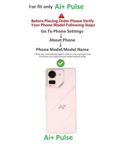 Image of COVERBLACK Soft Rubber Silicon Clear Case Back Cover Compatible for Ai+ Pulse - Transparent