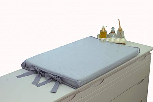 Trocador Avulso c/Espuma - 100% Poá Cinza, Giz de Cor Confecções, Poa Cinza