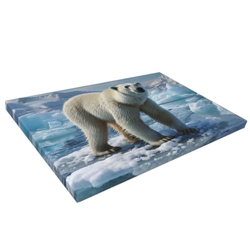 Ours polaire poster mural salon chambre impression sur toile