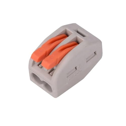 KIT COM 50 PEÇAS DE CONECTOR 2P DE EMENDA RAPIDA SIMPLES PIX CONECTOR BORNE ALAVANCA CONECTOR PARA F