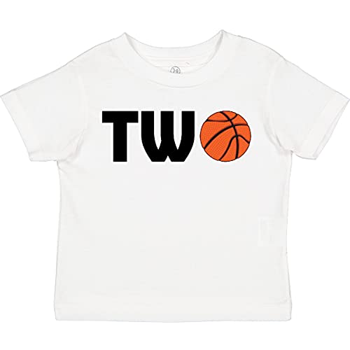 inktastic Second Birthday Basketball 2 Toddler T-Shirt 2T 0020 White 2874e