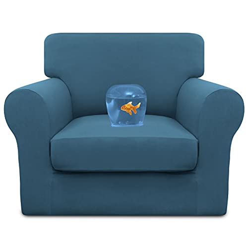 Image of Easy-Going Waterproof 2 Pieces Chair Cover Couch Covers for Sofa