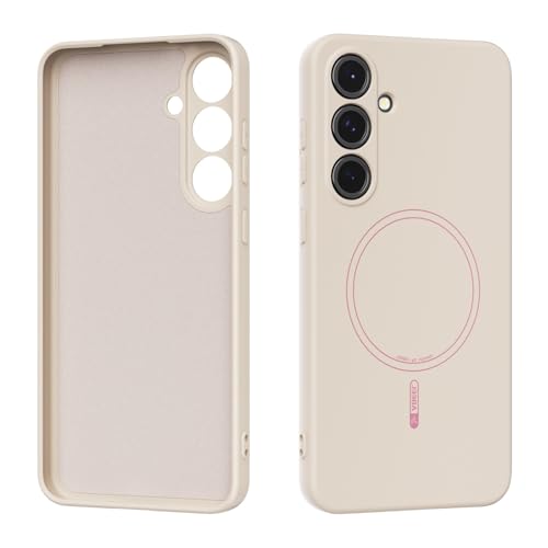 Coque Samsung S24 FE magnétique haut de gamme antichoc silicone blanc épuré