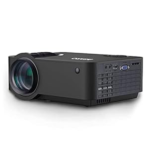 AGARO Ag60S Andriod Hd Projector with 2000 Lux Full Hd 1080P Video Projector, Compatible with Smartphone, Hdmi,Vga,Av and USB, Sd Card with WiFi and 8Gb Internal Memory, Black