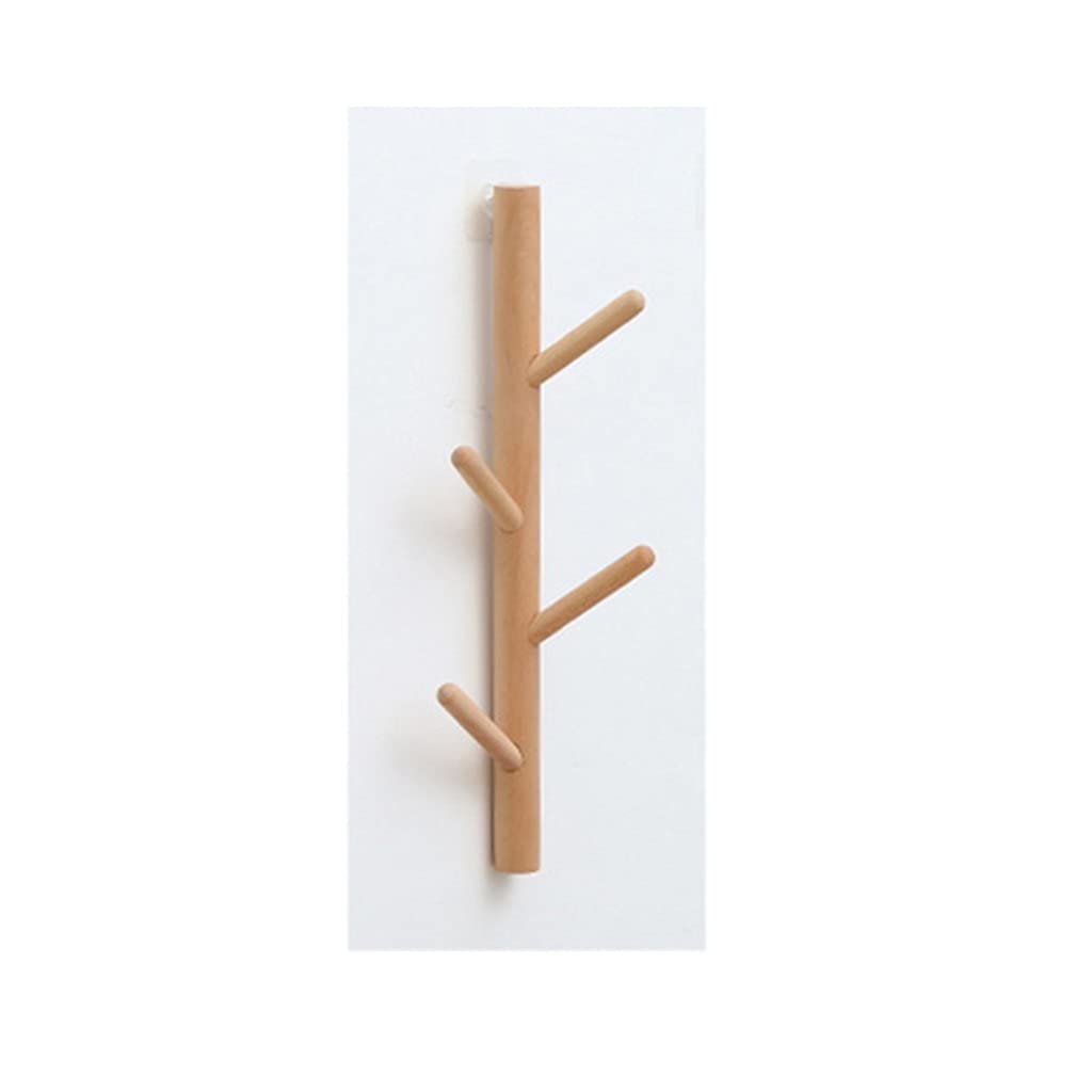 Mobygkfy Log Wood Hooks Hanger Holder Clothes Storage Hook Wall Hanging Hanger Home Decor Hanger Hooks Coat Hooks Rack(Log)