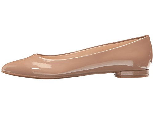 Nine West Mujeres Onlee Punta Picuda Zapato Bajo de Metedera, Natural Synthetic, Talla 9 Nine West Mujeres Onlee Punta Picuda Zapato Bajo de Metedera, Natural Synthetic, Talla 9