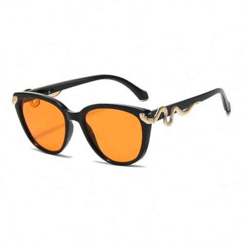 Lunettes de soleil œil de chat surdimensionné monture serpent pour stopper la fatigue oculaire