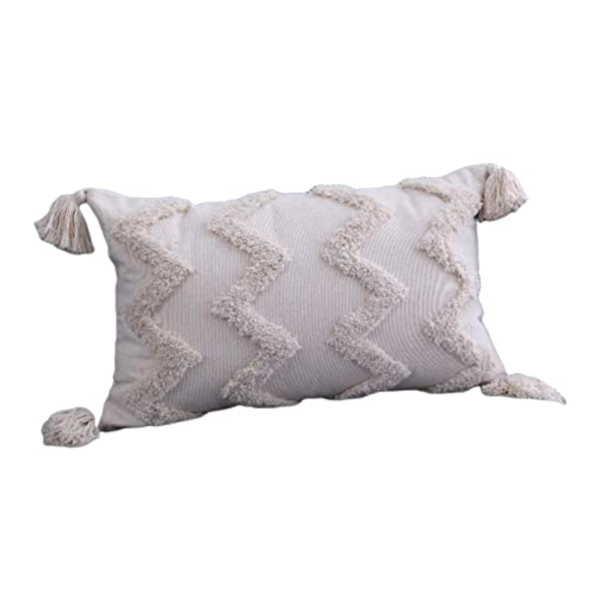 Woven Tufted Cushion Cover for Bed 30x50cm