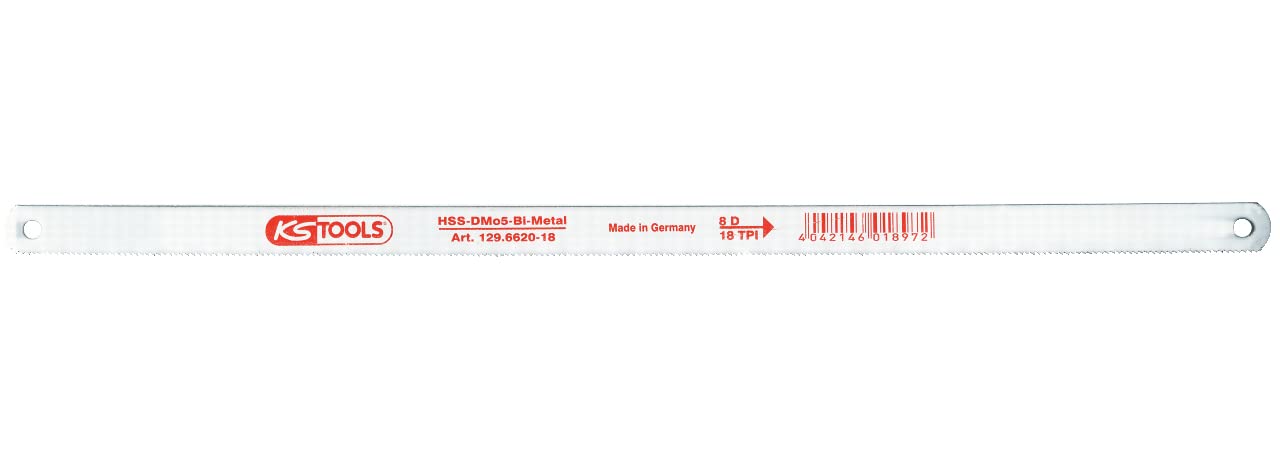 Lames de scie à main bi-métal anti-casse KS Tools à denture alternée 10 dents