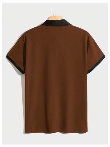 Camiseta polo para hombre SOLY HUX, con botones frontales, manga corta y cuello acanalado miniatura 3