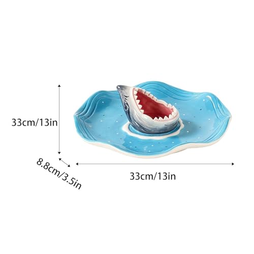 Plat en céramique à compartiment sauce pour charcuterie et snacks