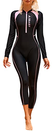 SEAUR Schwimmanzug Damen Ganzkörper UPF 50+ Rash Guard Lange Beine und...