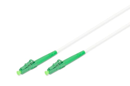 DIGITUS Câble fibre optique OS2 – 20 m – LC/APC à LC/APC – Renforcé d'acier