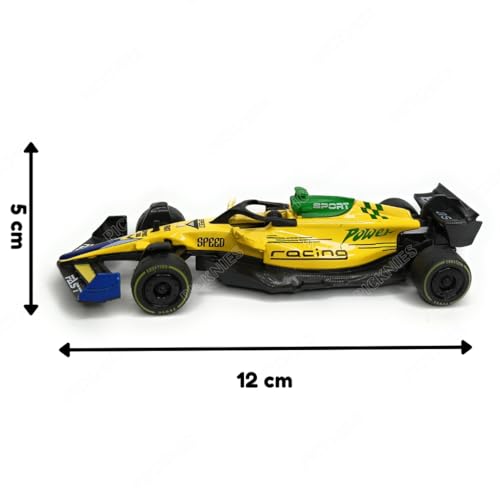Image of 1:36 Scale Diecast F1 Racing Car with Pull Back Action, Metal Body Toy Model, Monaco GP 2024 Design Senna Tribute Livery, Formula Racing Car for Kids & Collectors