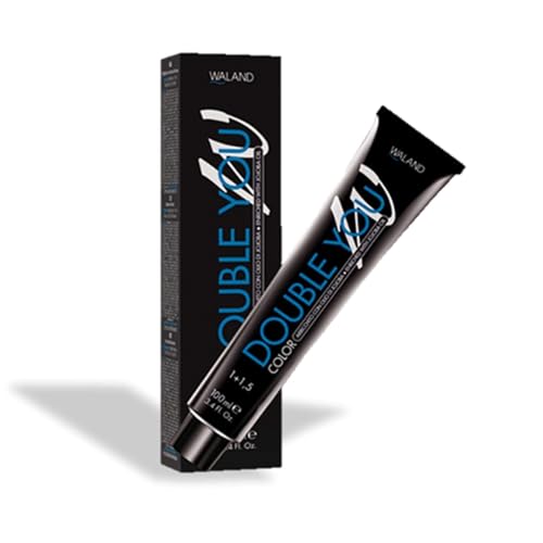 Waland Double You Color Crema Coloración Permanente, Negro Natural 1.0, 100ml, Cobertura Completa Canas, Uso Profesional