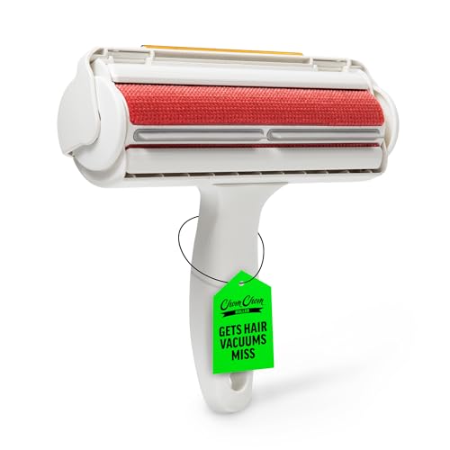 ChomChom Roller & Rake Reusable Pet Hair Removal Roller with Rake Attachment for Cat & Dog Fur on Furniture Couch Carpet Car Rugs Bedding & More Portable Eco-Friendly