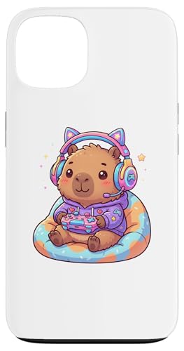 Capybara Playing Video Game Rodents Gamers �X�}�z�P�[�X iPhone 13 �p