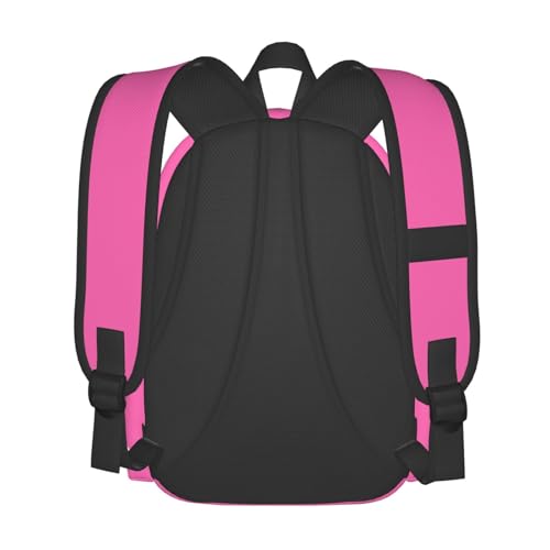 Personalized Backpacks For Women Men Design Your Own Work Travel Laptop Bag Laptop Bag Customized Travel Computer Zipper Bookbag,Hot Pink-0164