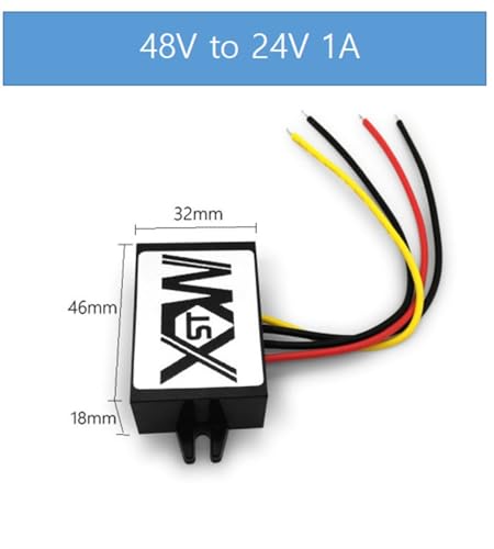 Abaisseur de 48 Volts à 24 Volts avec boîtier ABS isolant de haute précision