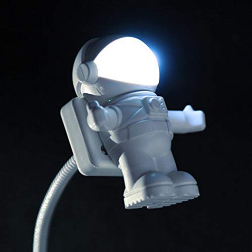 Preisvergleich Produktbild KANGDE Schreibtischlampen Lichter Glühbirnen Schalter Keilharz Neuheit Romantische Baby-LED-USB-Anschluss Gleichstromknopf Rechter Stecker Astronauten