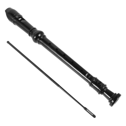 FAVOMOTO Beginner Recorder Instrument 8 Holes Soprano Flute for Boys and Girls Boys and Girls Recorder Abs Plastic Black for Music Educati