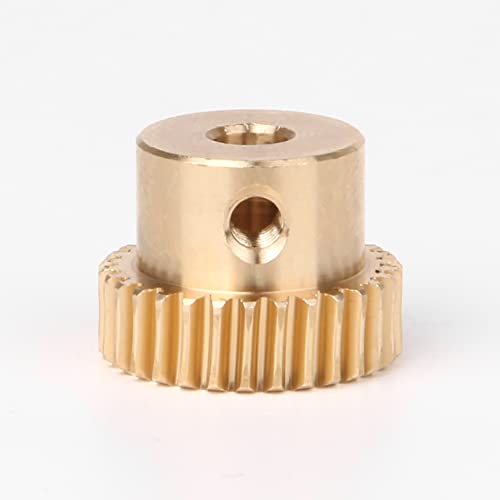 Mxfans M3180801068 30 T Brass Gear Wheel & 4Mm Hole Dia Shaft Set 0.5 Pattern Die 1:30 Repairing Replacement Shaft Kits thumb #3