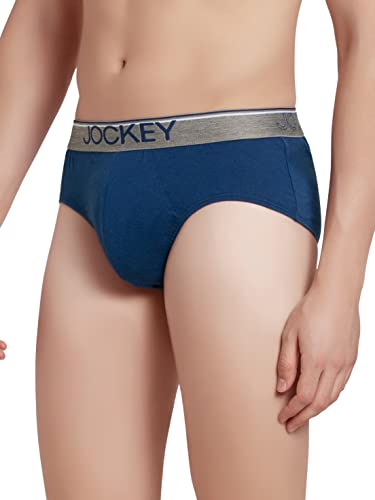 Image of Jockey 8037 Men's Super Combed Cotton Solid Brief with Ultrasoft Waistband