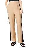 Debenhams Pantalones de rayas laterales para mujer, Beige Bronceado, 10 US