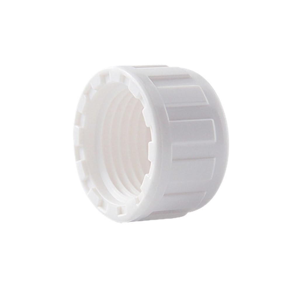 Threaded Pipe Connector PVC Threaded Pipe End Fitting, Female Cap 20mm 40mm 60mm, White Hand Screwed Connector 1pc(White,40mm)