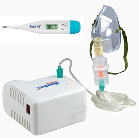 Gent-X Mini Nebulizer Machine With Digital Thermometer Combo Best In One To Be Used (B0D7H7RJJQ) Amazon Price History, Amazon Price Tracker