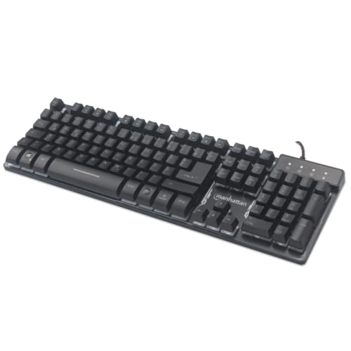 Manhattan 178457 - Standard - USB - QWERTY - LED - Noir