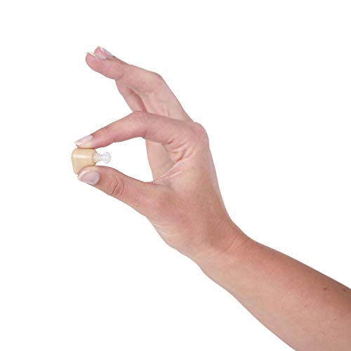 Rechargeable Bionic Sound Amplifier Hearing Aid with Travel Case, Cleaning Kit, Charger, 45 db Max