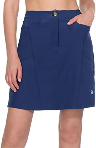 Little Donkey Andy Women's Athletic Skort Skirts UPF 50+ Quick Dry Golf Tennis Causal Skirt with Pockets Navy XL