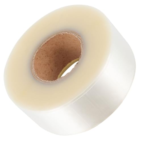 Hemobllo Etikettenschutzhüllen Transparent Selbstklebend Wasserfest Pvc 40x65mm 500 Stück für Bibliothek Barcode Schutz und Scanhilfe