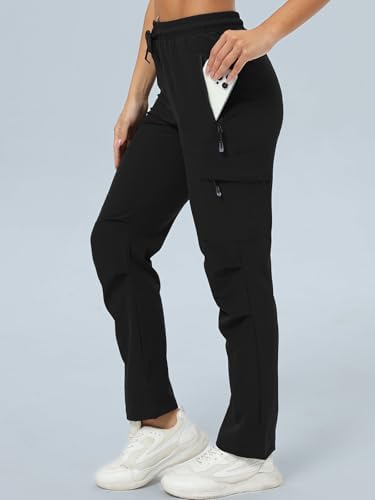 Women's Hiking Cargo Pants Water-Resistant Quick Dry Travel Campi...