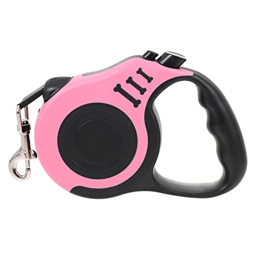 Mikikit Retractable Dog Leash Portable Pet Leash for Puppies Ergonomic Design Auto Stretch Draw Back for Outdoor Use Lightweight Material Convenient One Hand Control