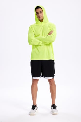 Image of 5 Pack Men's UPF 50+ Sun Protection Hoodie Shirts Long Sleeve Shirts Quick Dry Lightweight for Running Workout Hiking Fishing