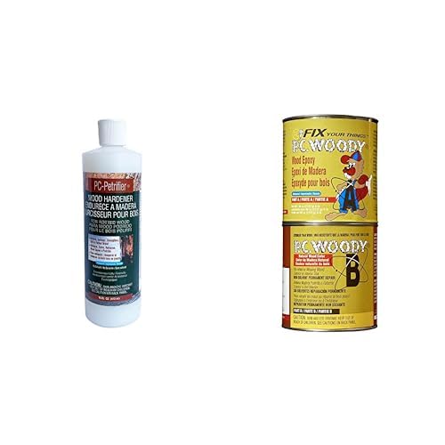 PC Products Wood Repair Bundle, PCPetrifier WaterBased Wood Hardener