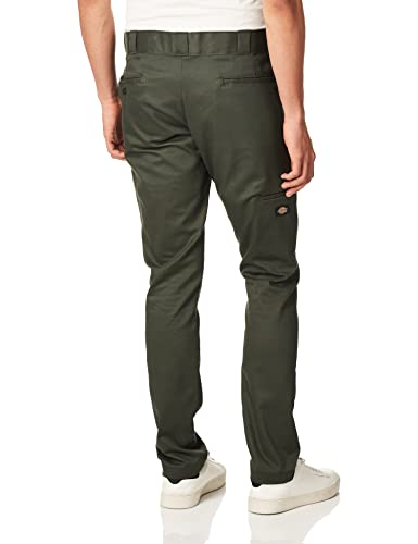 Dickies Men's Skinny-Straight Double Knee Work Pant Pants, Olive Green, 30W x 32L - image 3