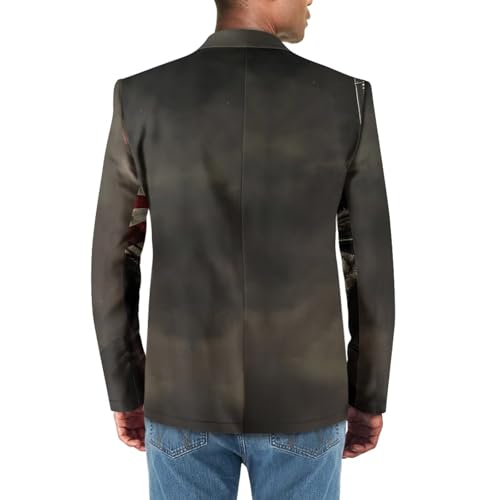 Men's Casual One Button Travel Blazers Classic Notch Lapel Fit Suit with Pocket Formal Sport Jackets Casual Coats2